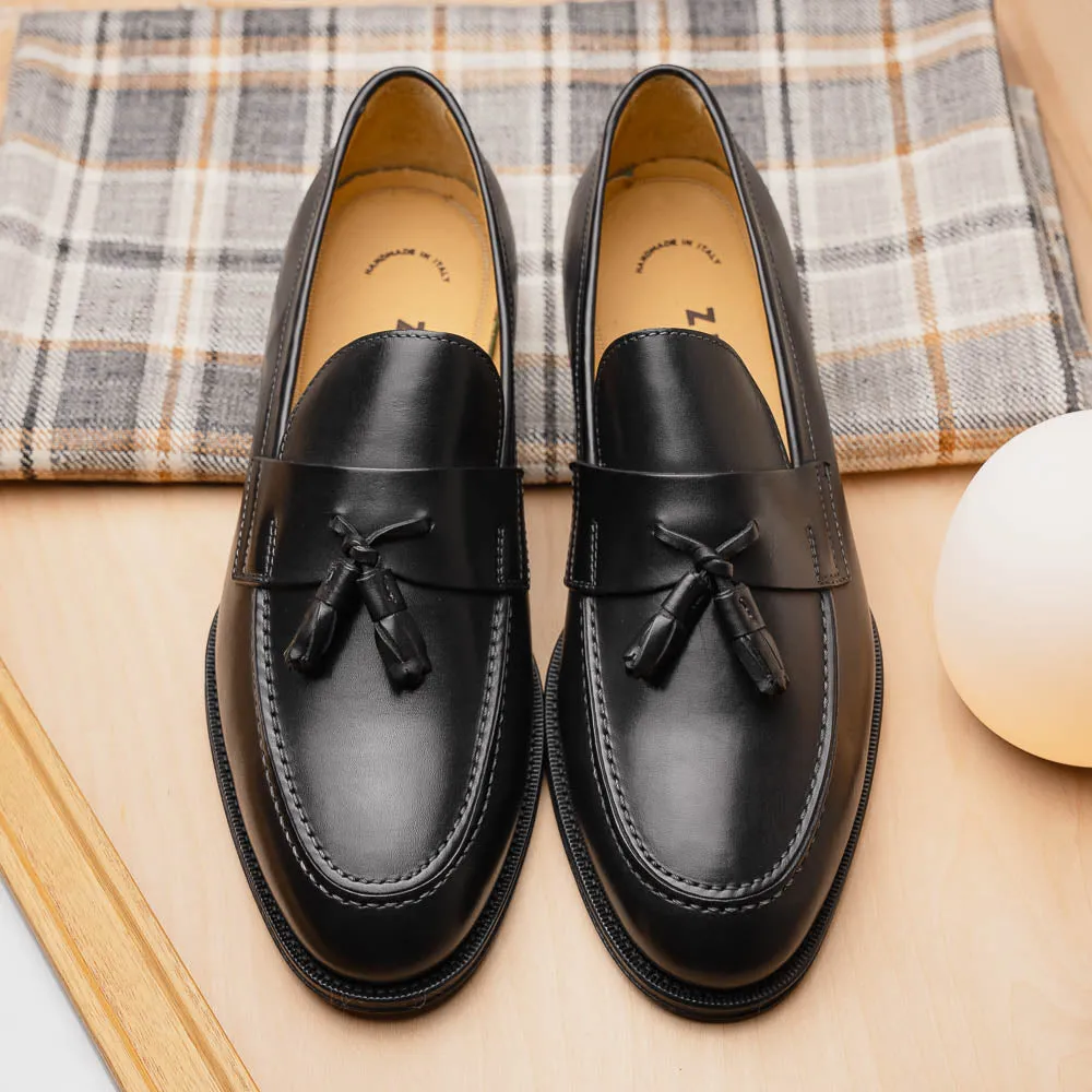 15-202-BLK COMO Italian Calfskin Black