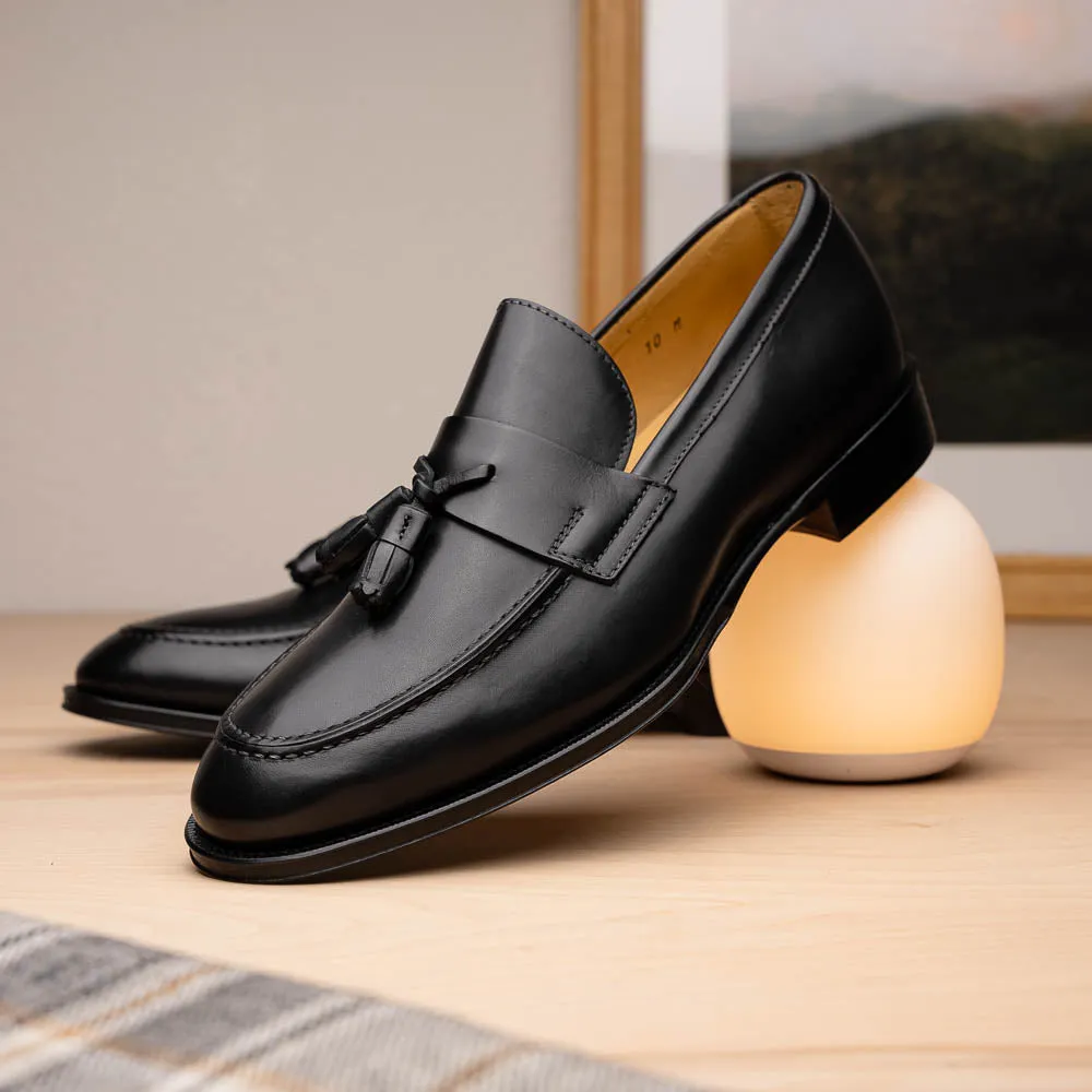 15-202-BLK COMO Italian Calfskin Black