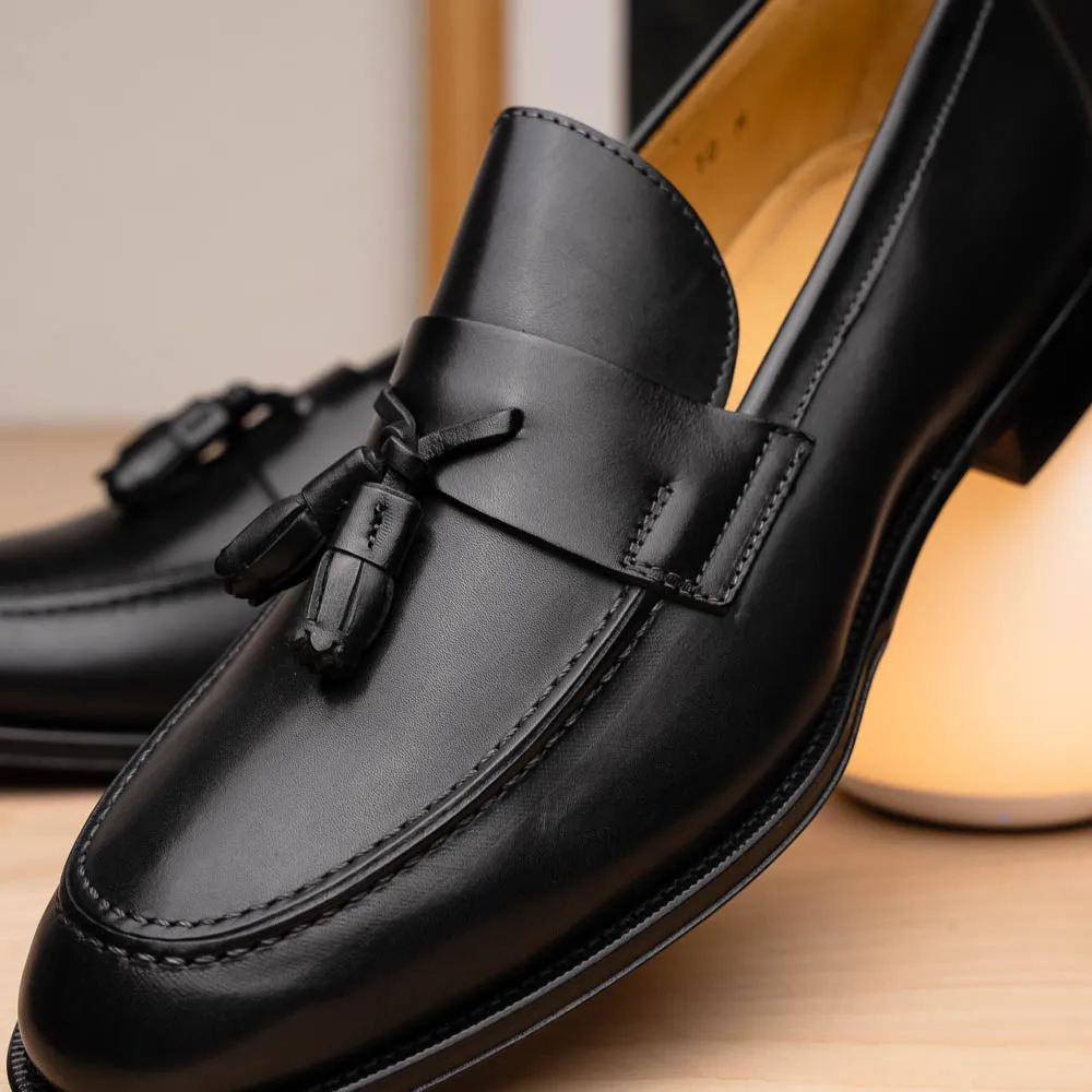 15-202-BLK COMO Italian Calfskin Black