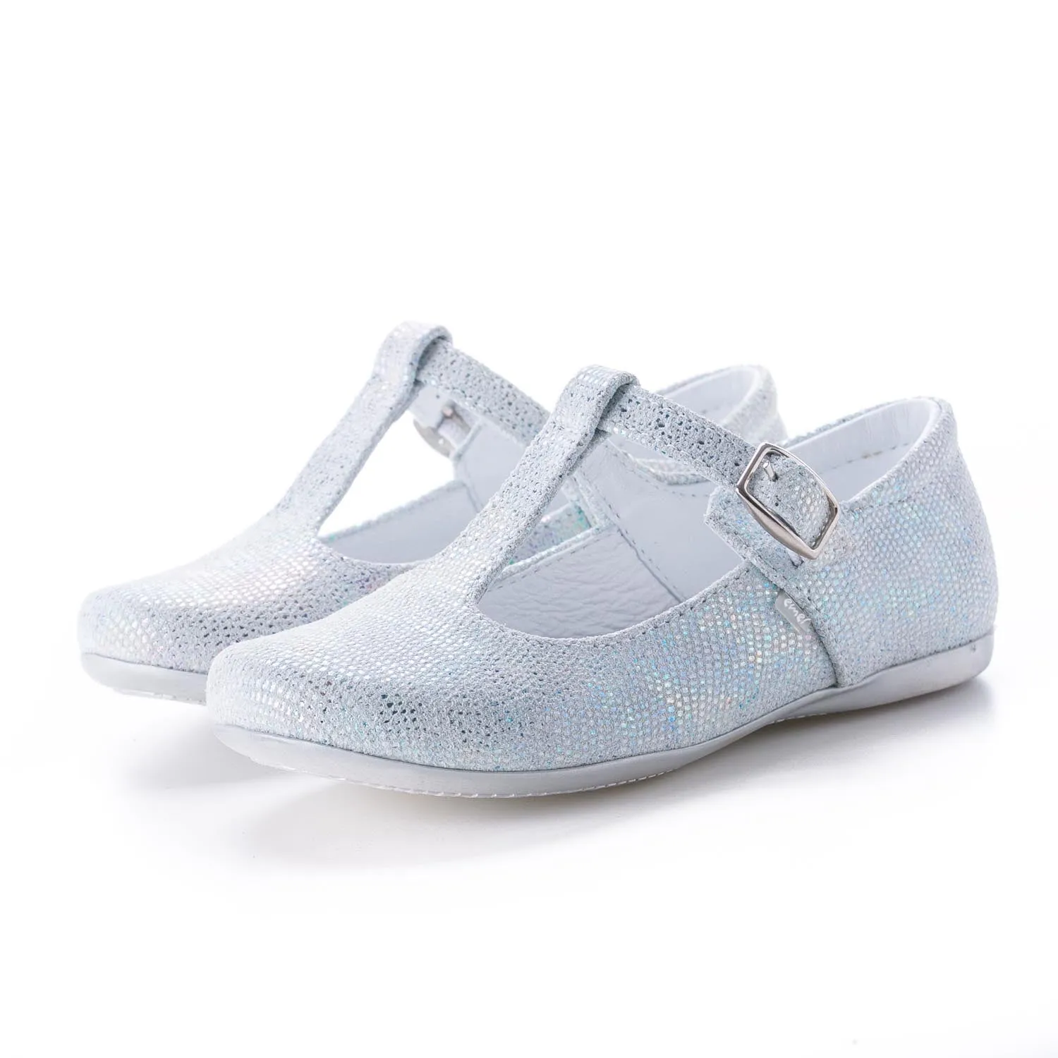(2482-1) Emel White shiny balerina
