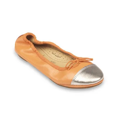 Breeze Ballet Flat in Coral and silver