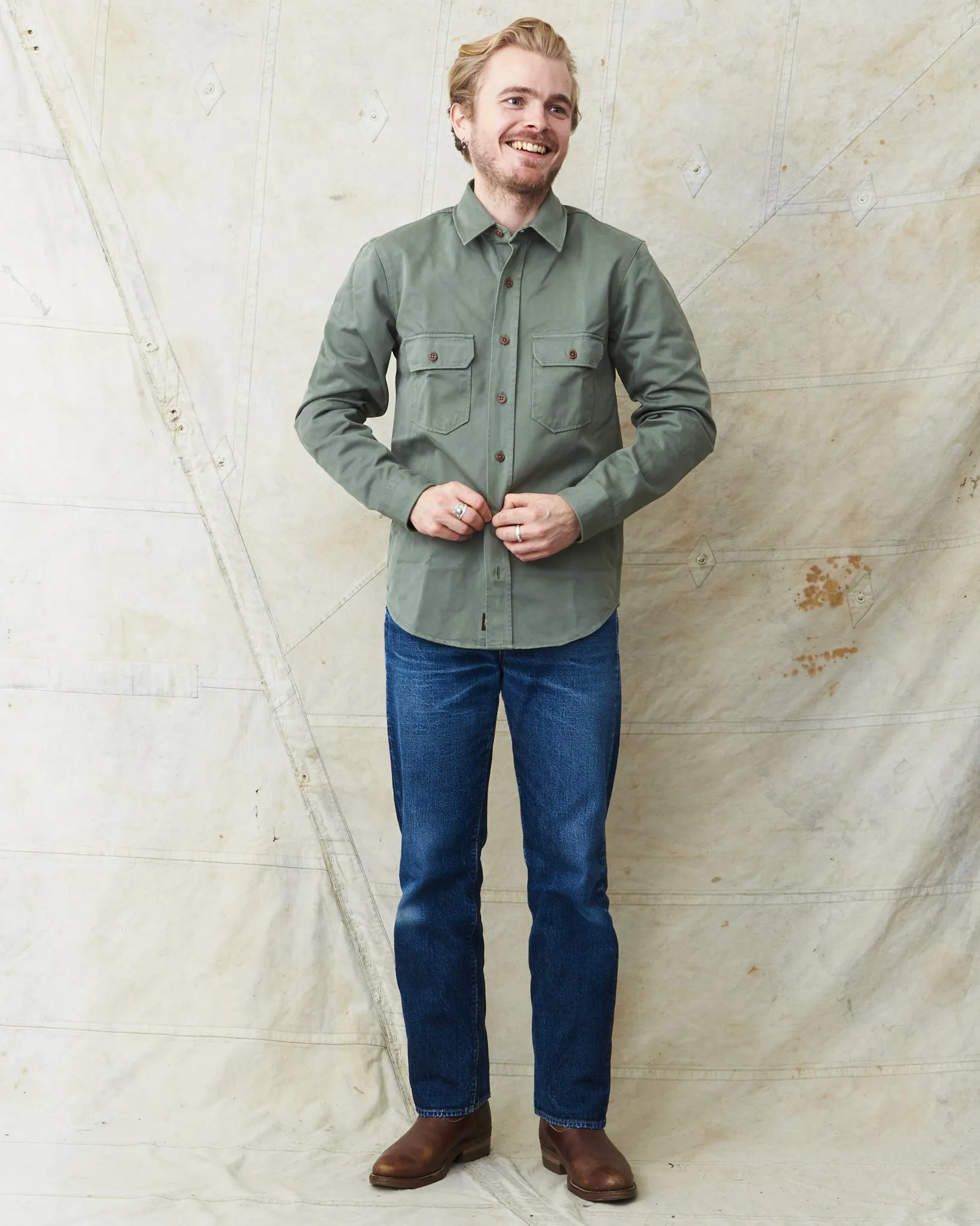 Indigofera Alamo Shirt MASH Green