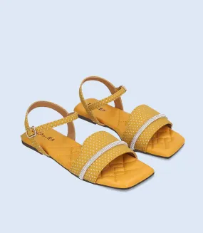 KG0027-MUSTARD-Girls Casual Sandal
