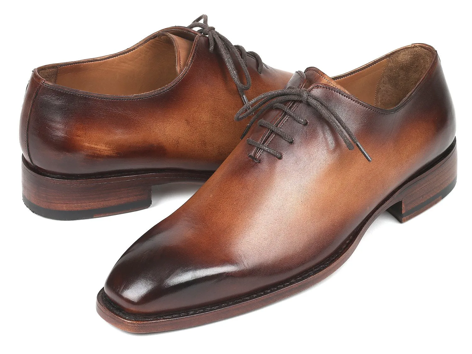 Paul Parkman Men's Wholecut Oxfords Brown Leather