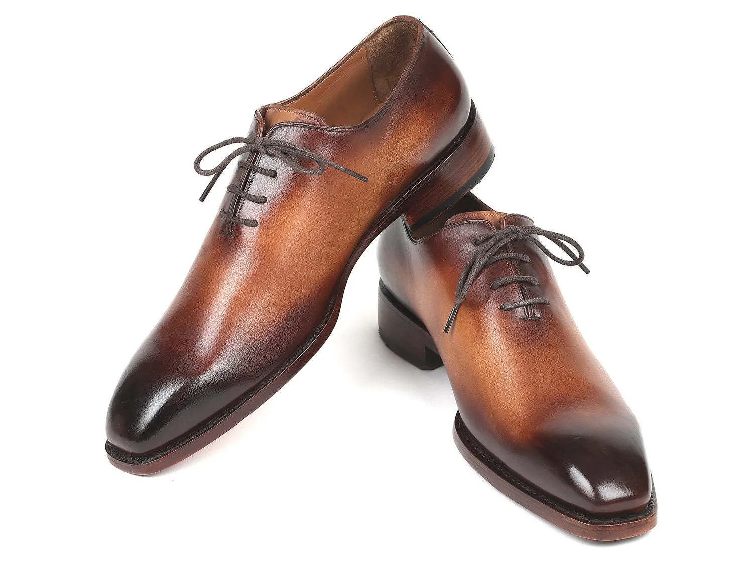 Paul Parkman Men's Wholecut Oxfords Brown Leather