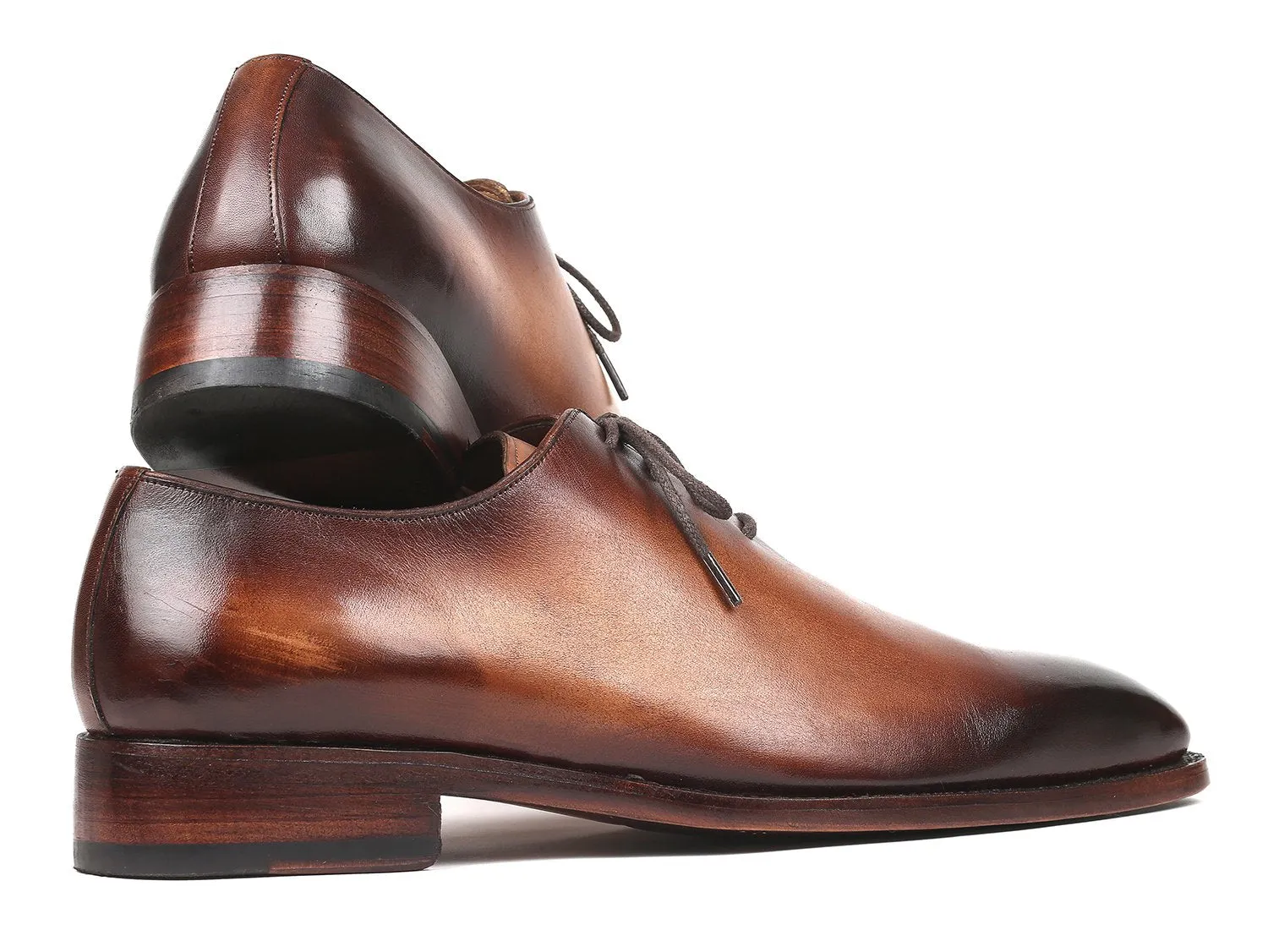 Paul Parkman Men's Wholecut Oxfords Brown Leather