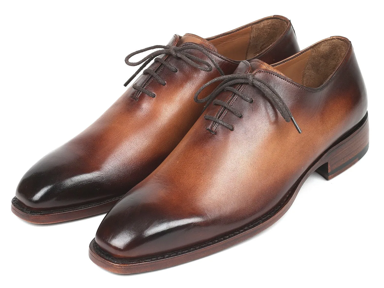 Paul Parkman Men's Wholecut Oxfords Brown Leather