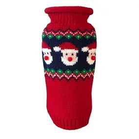 Santa Face Fair Isle Snowflake Sweater
