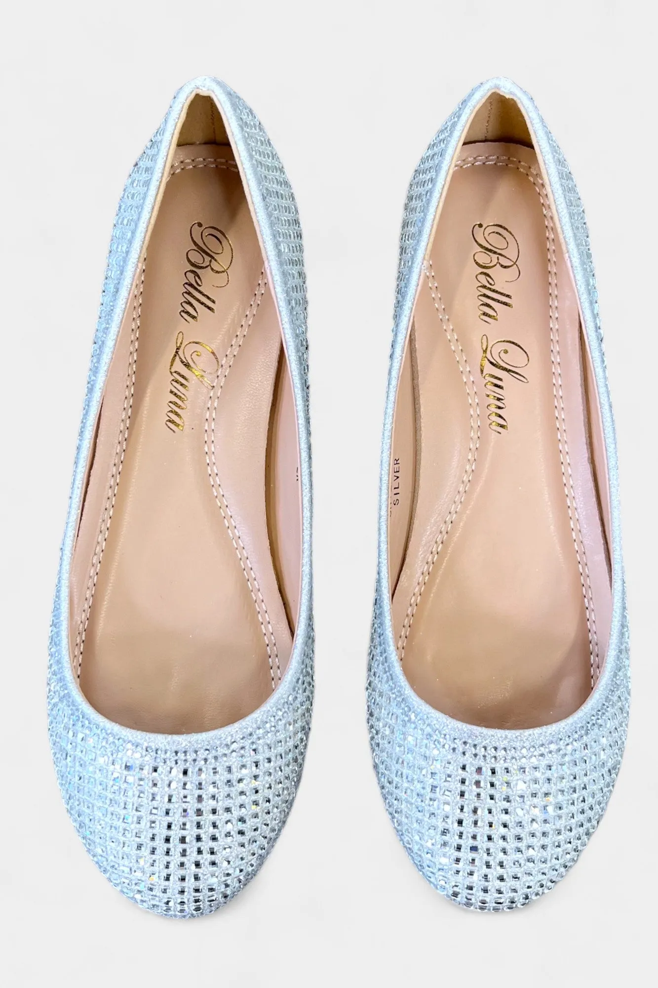 Silver Sparkle Sienna Flats