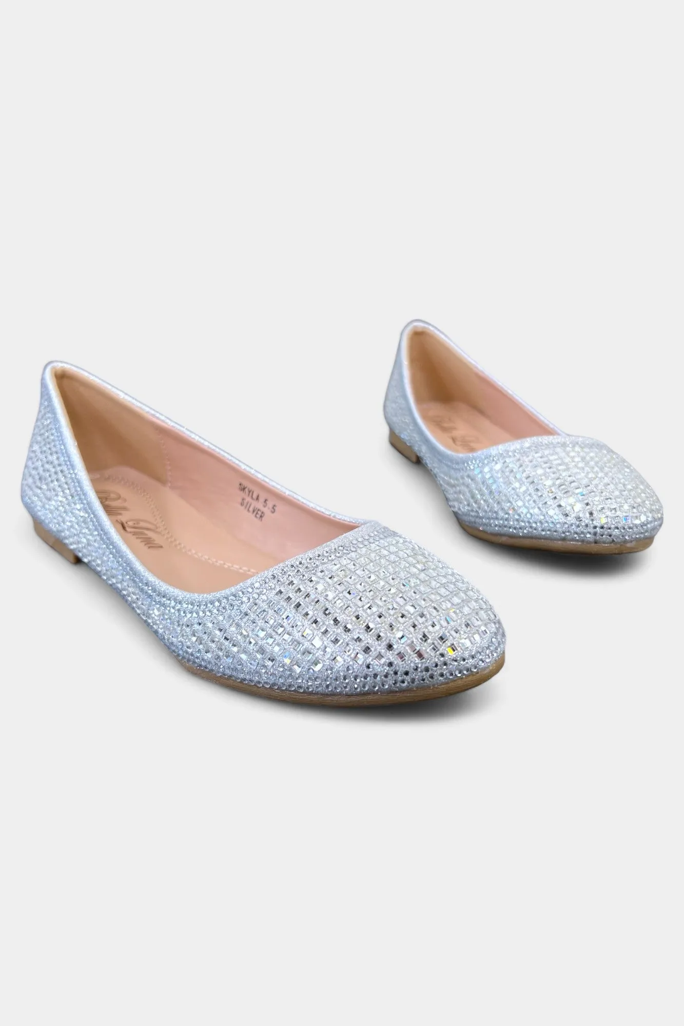 Silver Sparkle Sienna Flats