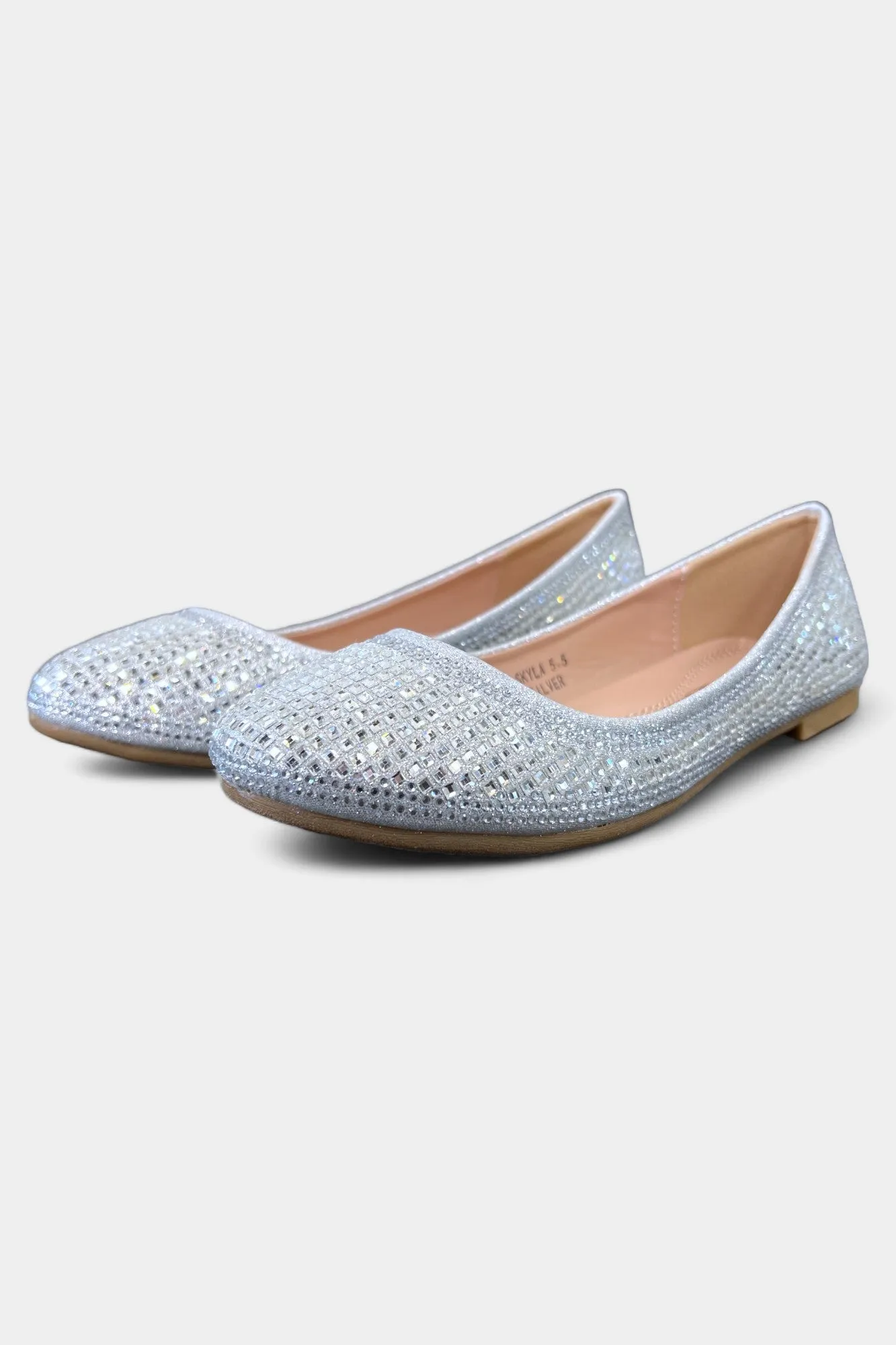 Silver Sparkle Sienna Flats
