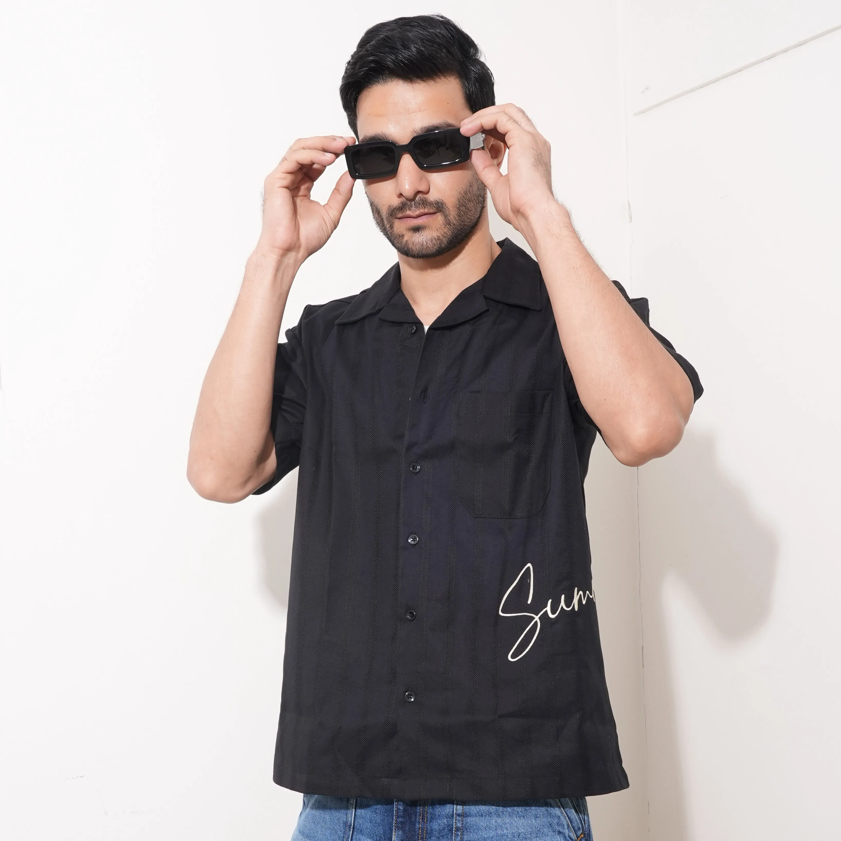 SUMMER BLACK SHIRT