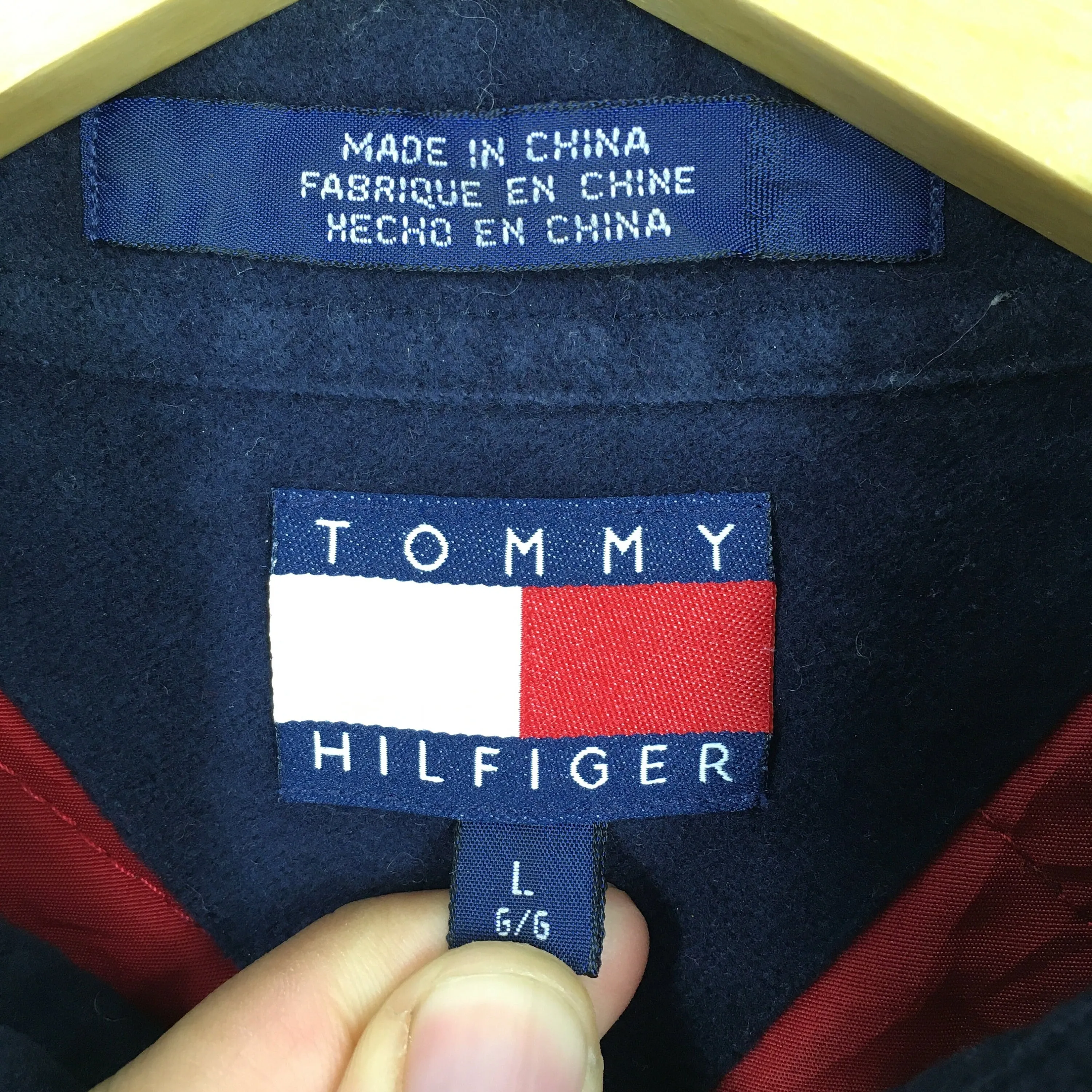 Tommy Hilfiger Blue Thick Oxfords Large