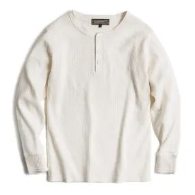 WAFFLE COTTON CREAM WHITE SWEATER